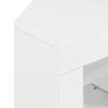 vidaXL Corner LED TV Cabinet High gloss White 100 x 40 x 50 cm