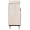 vidaXL Sideboard with Storage White 60 x 33.5 x 75 cm Solid Mango Wood