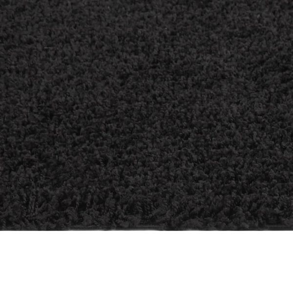 vidaXL Shaggy Rug High Pile Black 80x150 cm