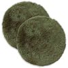 vidaXL Cushion Cover 2 pcs HEERLEN Green &Oslash; 40 cm PV Fleece