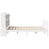 vidaXL Bookcase Bed without Mattress White 160x200 cm Solid Wood Pine