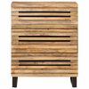 vidaXL Sideboard 60x34x75 cm Solid Wood Rough Mango