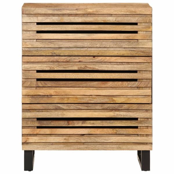 vidaXL Sideboard 60x34x75 cm Solid Wood Rough Mango