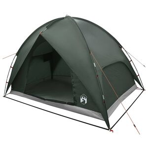 vidaXL Camping Tent with Rainfly Water-resistant 4-Person Army Green