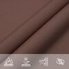 vidaXL Sunshade Sail Oxford Fabric Triangular 5x5x5 m Brown