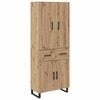vidaXL Highboard 2 pcs Artisan Oak 69.5 x 34 x 180 cm