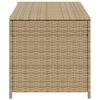 vidaXL Garden Storage Box Mix Beige 190L Poly Rattan