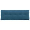 vidaXL Back Pillow Blue 140 x 50 cm Corduroy Fabric