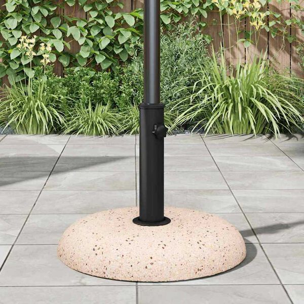 vidaXL Parasol Base Yellow and Black 45 x 45 x 40 cm