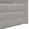 vidaXL Folding Sofa Bed Light Grey 124 x 71 x 78 cm Velvet