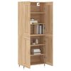 vidaXL Highboard Sonoma Oak 69.5x34x180 cm Engineered Wood