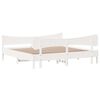 vidaXL Bed Frame without Mattress White 180x200 cm Super King Solid Wood Pine
