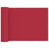 vidaXL Balcony Privacy Screen 150 x 1000 cm Fabric with PU Coated Red