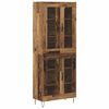 vidaXL Highboard Old Wood 69.5 x 34 x 180 cm Engineered Wood