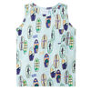 vidaXL Kids' Tank Top Soft Blue Melange 104
