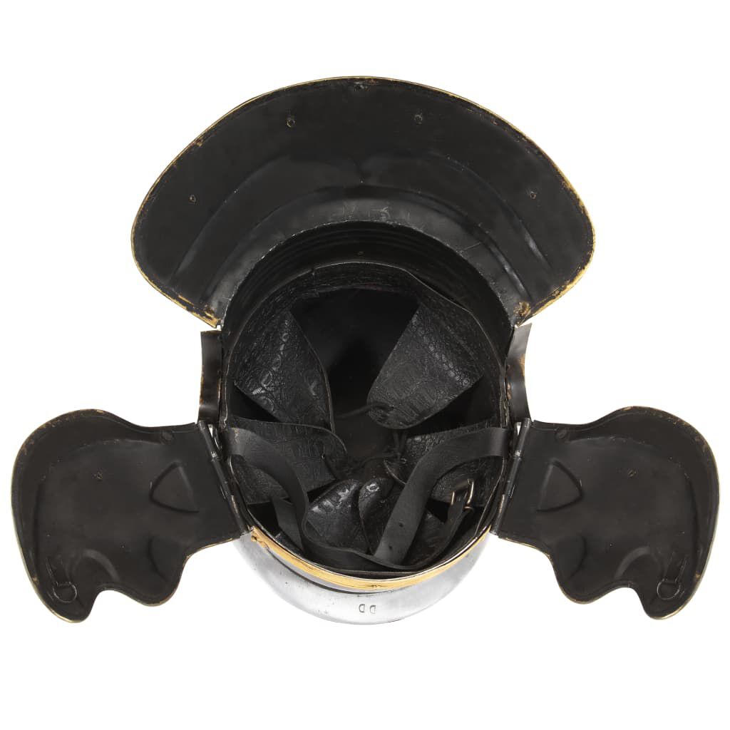 vidaXL Roman Soldier Helmet Antique Replica LARP Silver Steel