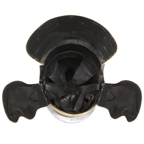 vidaXL Roman Soldier Helmet Antique Replica LARP Silver Steel