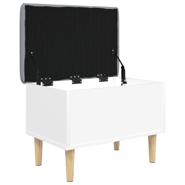 vidaXL Storage Bench White 62x42x46 cm Engineered Wood