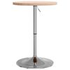 vidaXL Bar Table &Oslash;50x90.5 cm Solid Wood Oak