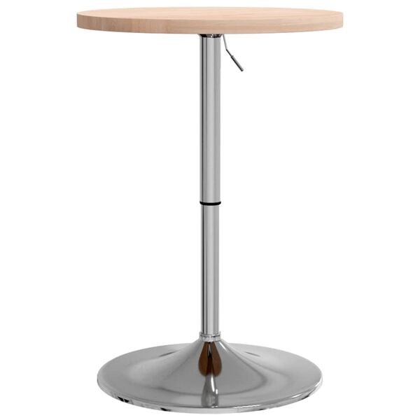 vidaXL Bar Table &Oslash;50x90.5 cm Solid Wood Oak