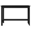 vidaXL Desk Black 112 x 50 x 75 cm Solid Pine Wood