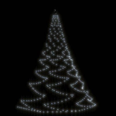 vidaXL Wall Tree with Metal Hook 720 LED Cold White 5 m Indoor Outdoor