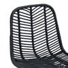 vidaXL Bar Chair 2 pcs Black 44.5 x 54.5 x 97.5 cm Rattan and Iron