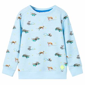 vidaXL Kids' Sweatshirt Light Blue Melange 104