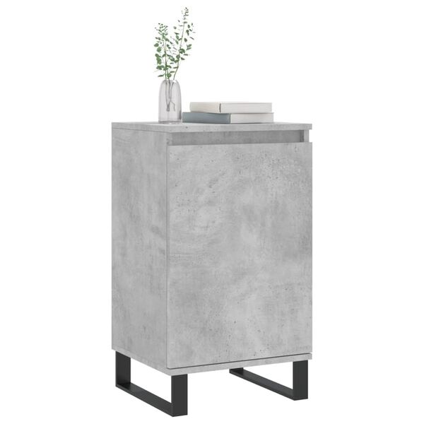 vidaXL Sideboards 2 pcs Concrete Grey 40x35x70 cm Engineered Wood