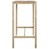 vidaXL Bar Table 110x60x110 cm Impregnated Pinewood