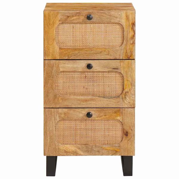 vidaXL Sideboard with Drawer Brown 40 x 33.5 x 75 cm Solid Mango Wood