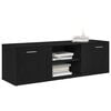 vidaXL TV Cabinet Black Oak 120x34x37 cm Engineered Wood