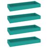 vidaXL Loggia Wall Shelves 4 pcs Blue 40x15x4 cm MDF