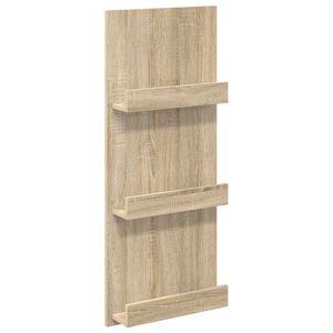 vidaXL Magazine Rack Sonoma Oak 43 x 11 x 102 cm Engineered Wood