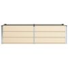 vidaXL Planter Ivory 160 x 80 x 45 cm Steel