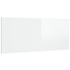 vidaXL Bed Headboard High Gloss White 200x1,5x80 cm Engineered Wood