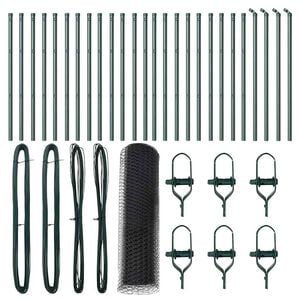 vidaXL Fence Post Grey