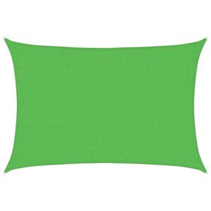 vidaXL Sunshade Sail 160 g/m&sup2; Light Green 2x2.5 m HDPE