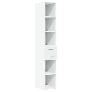 vidaXL Highboard White 30x42,5x185 cm Engineered Wood