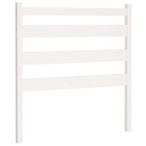 vidaXL Bed Headboard White 106x4x100 cm Solid Wood Pine