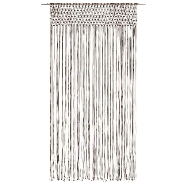vidaXL Macrame Curtain Taupe 140x240 cm Cotton