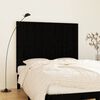vidaXL Wall Headboard Black 146.5x3x110 cm Solid Wood Pine