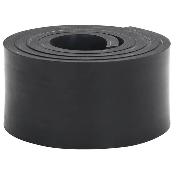 vidaXL Rubber Edge for Snow Plow Black 180x10x1 cm