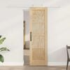 vidaXL Sliding Door Brown 61 x 198.5 cm Solid Pine Wood