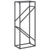 vidaXL Firewood Rack Anthracite 40x25x100 cm Cold-rolled steel