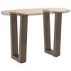 vidaXL Coffee Table Legs V-Shape 2 pcs Natural Steel 38x(42-43.3) cm Steel