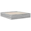 vidaXL Bed Frame Grey Sonoma 200 x 200 cm Engineered Wood