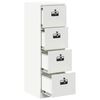 vidaXL File Cabinet 2 pcs White 44 x 50 x 139 cm Cold-Rolled Steel
