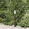 vidaXL Bollard Light with Sensor&Outlet 80 cm Black IP44