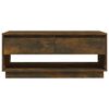 vidaXL Coffee Table Smoked Oak 102.5x55x44 cm Engineered Wood